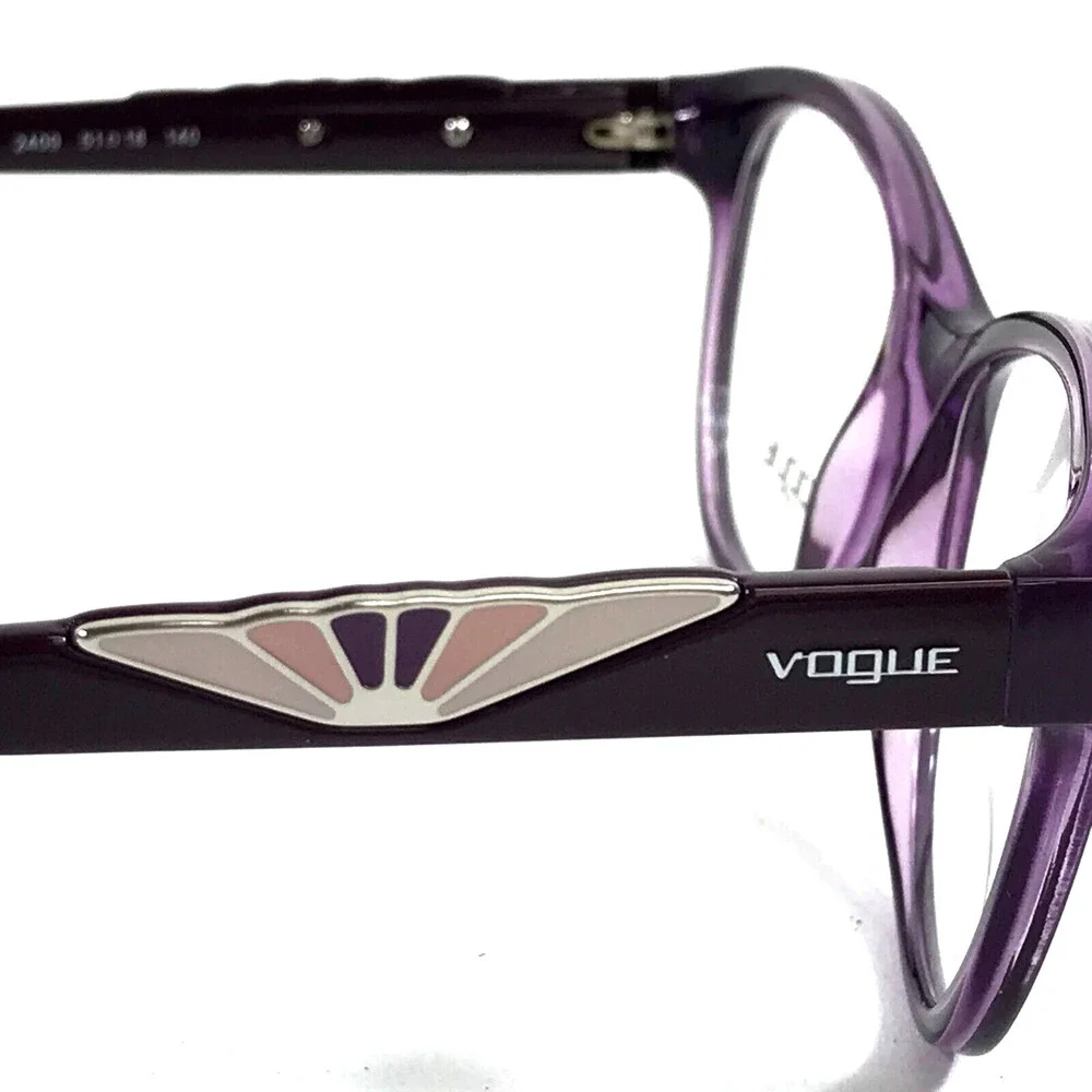 Vogue Eyeglasses Frames VO5055 2409 Purple Cat Eye Full Rim 51-18-140